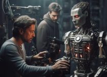 Human director with robot actor